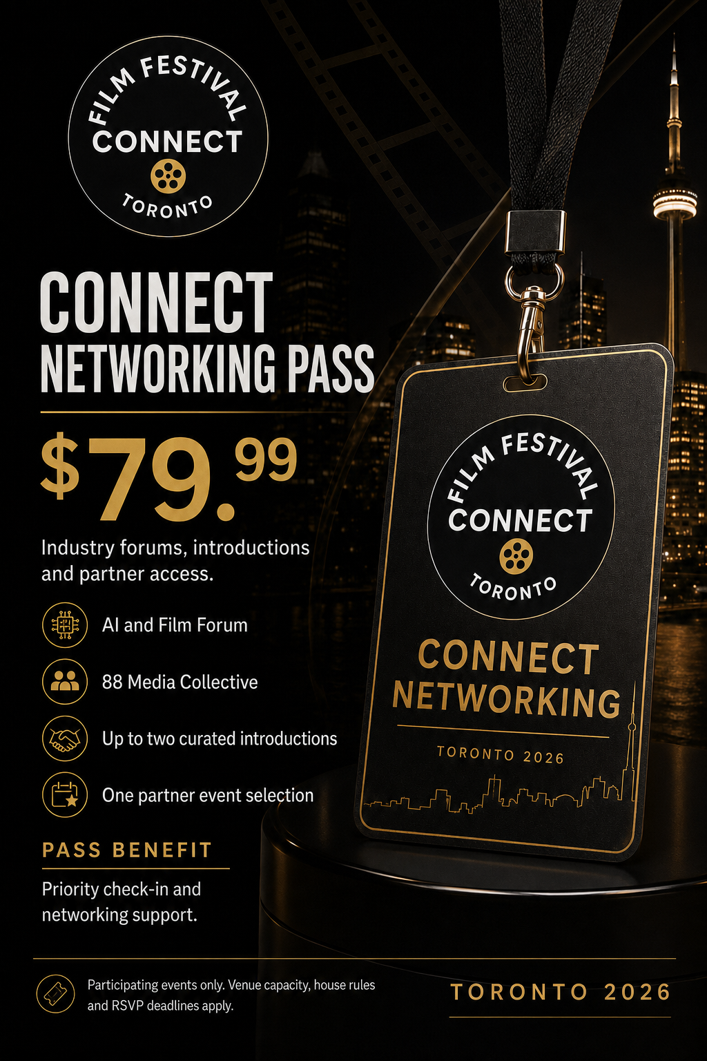 Film Festival Connect 2026 Connect Networking Pass poster
