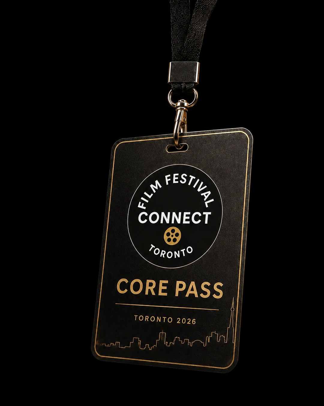 Film Festival Connect Toronto Core Pass and lanyard