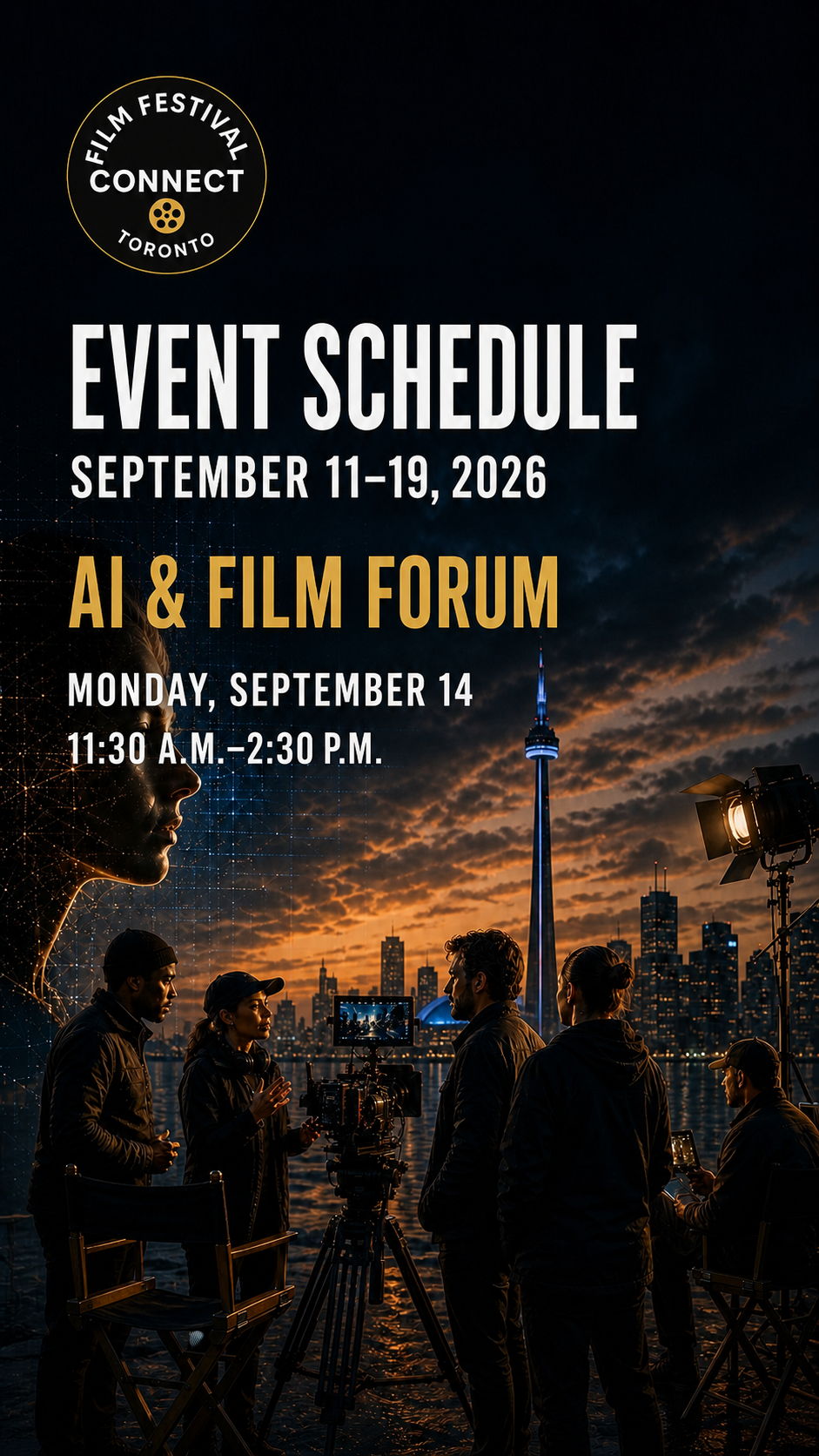 AI and Film Forum vertical artwork