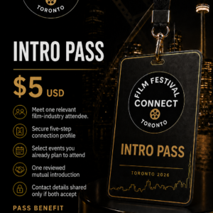 Film Festival Connect Toronto 2026 Intro Pass – $5 USD