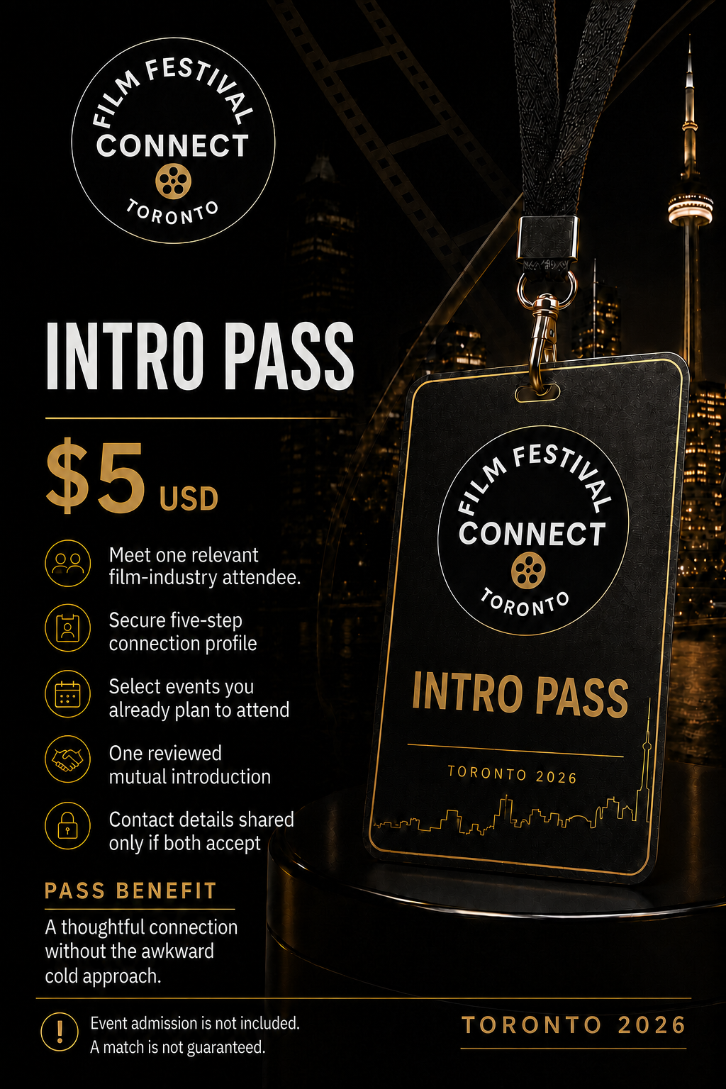 Film Festival Connect Toronto 2026 – Intro Pass