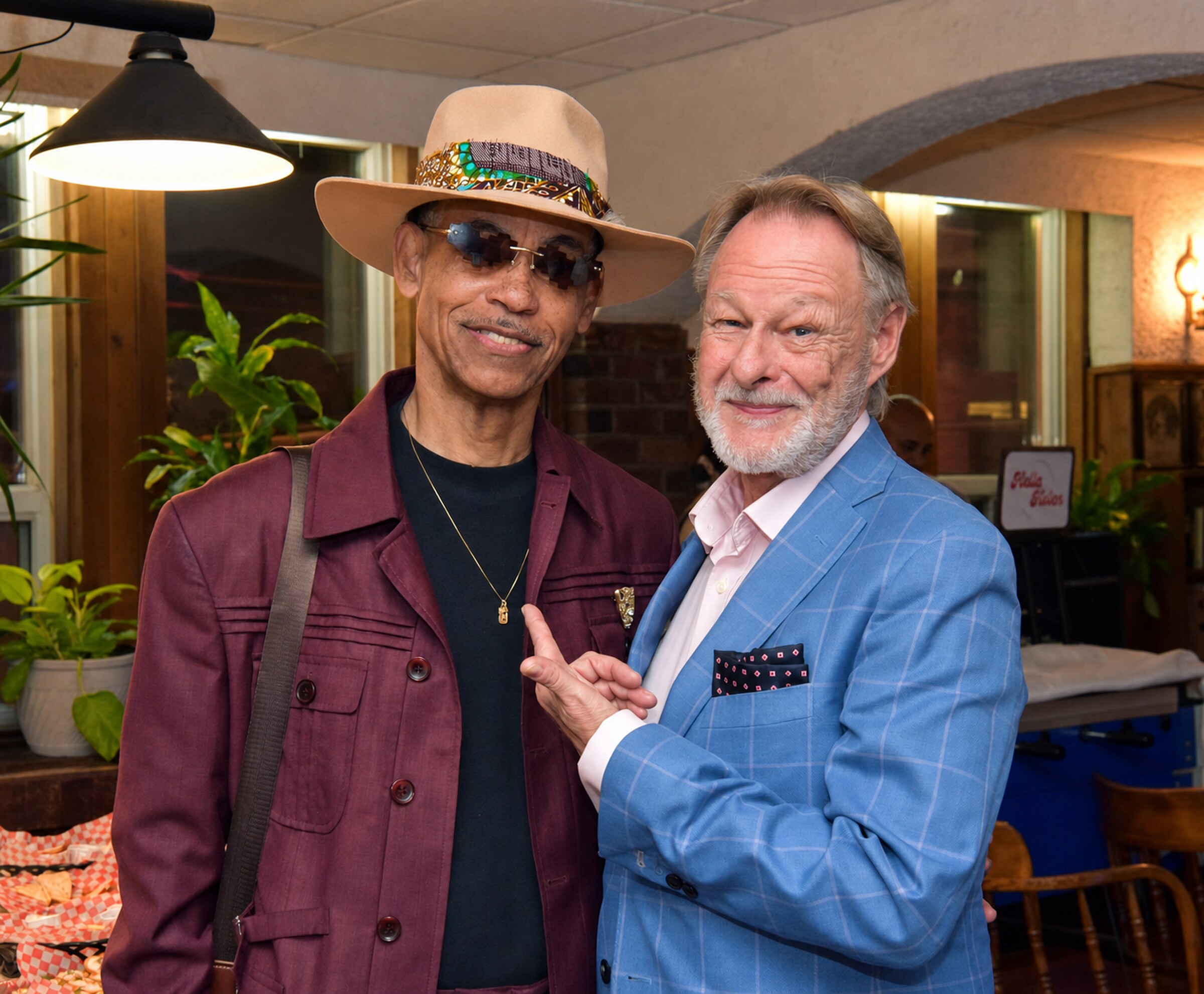 Two guests posing together at Jasper Benefit Night in September 2024