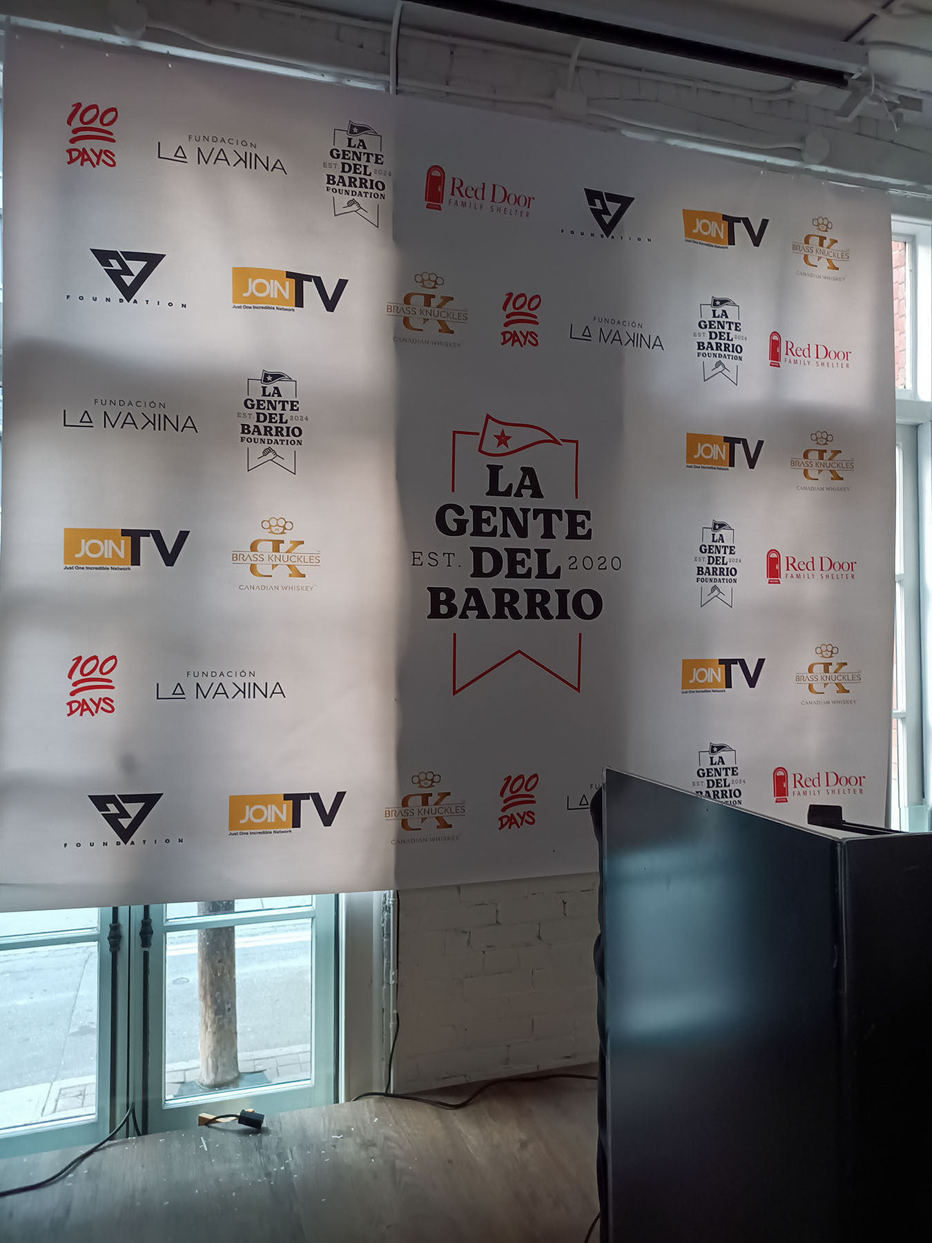 Event partner backdrop