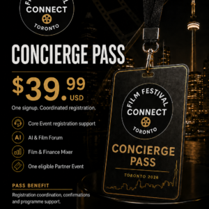 Film Festival Connect Toronto 2026 Concierge Pass – Film & Finance Mixer benefit