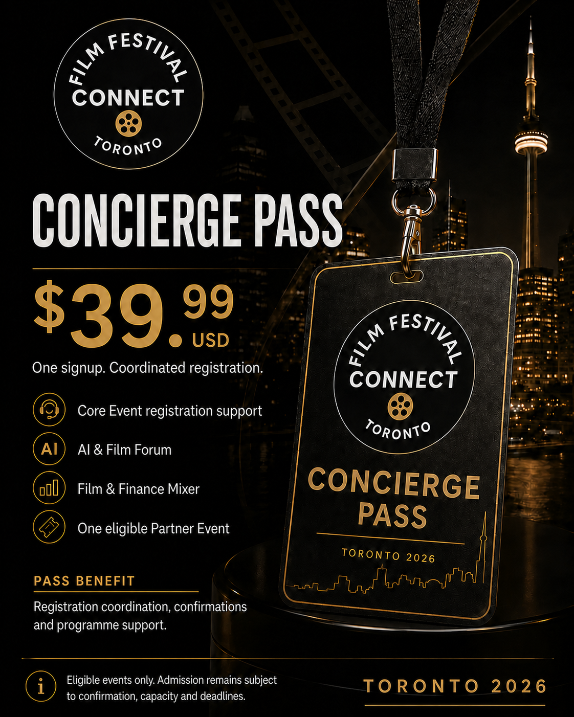 Film Festival Connect Toronto 2026 – Concierge Pass